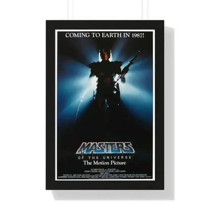 MASTERS OF THE UNIVERSE (TEASER) 1987 - Framed Movie Poster 16″ x 24″ Black - The Sticker Space