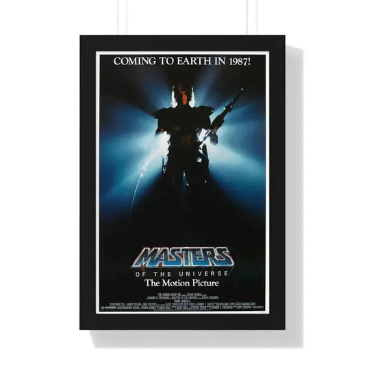 MASTERS OF THE UNIVERSE (TEASER) 1987 - Framed Movie Poster 16″ x 24″ Black - The Sticker Space
