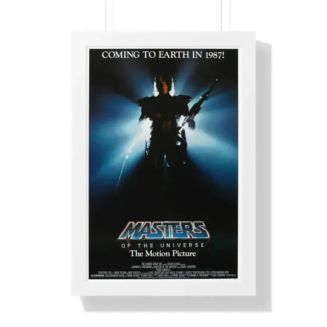 MASTERS OF THE UNIVERSE (TEASER) 1987 - Framed Movie Poster 16″ x 24″ White - The Sticker Space