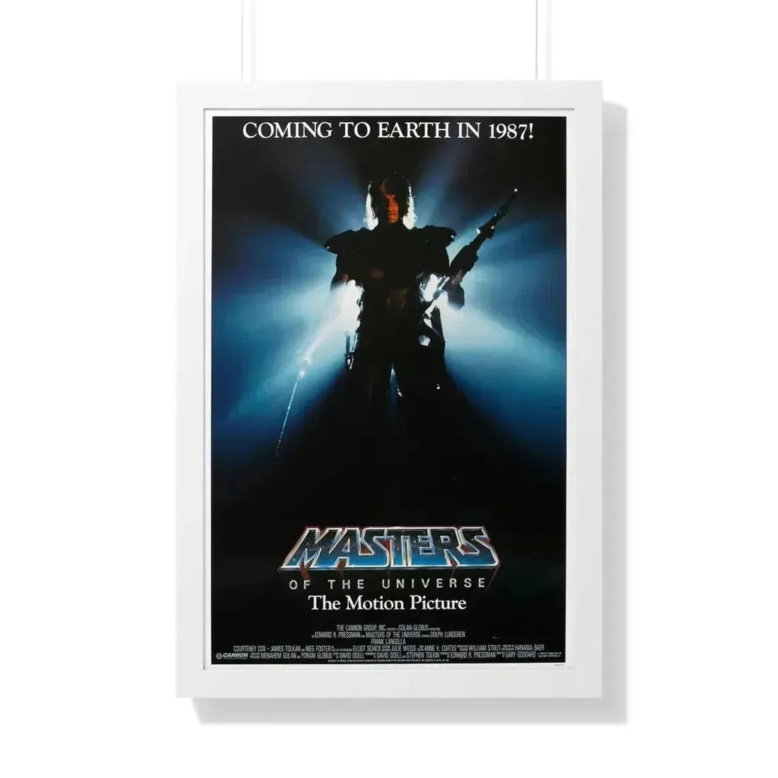 MASTERS OF THE UNIVERSE (TEASER) 1987 - Framed Movie Poster 20" x 30" White - The Sticker Space