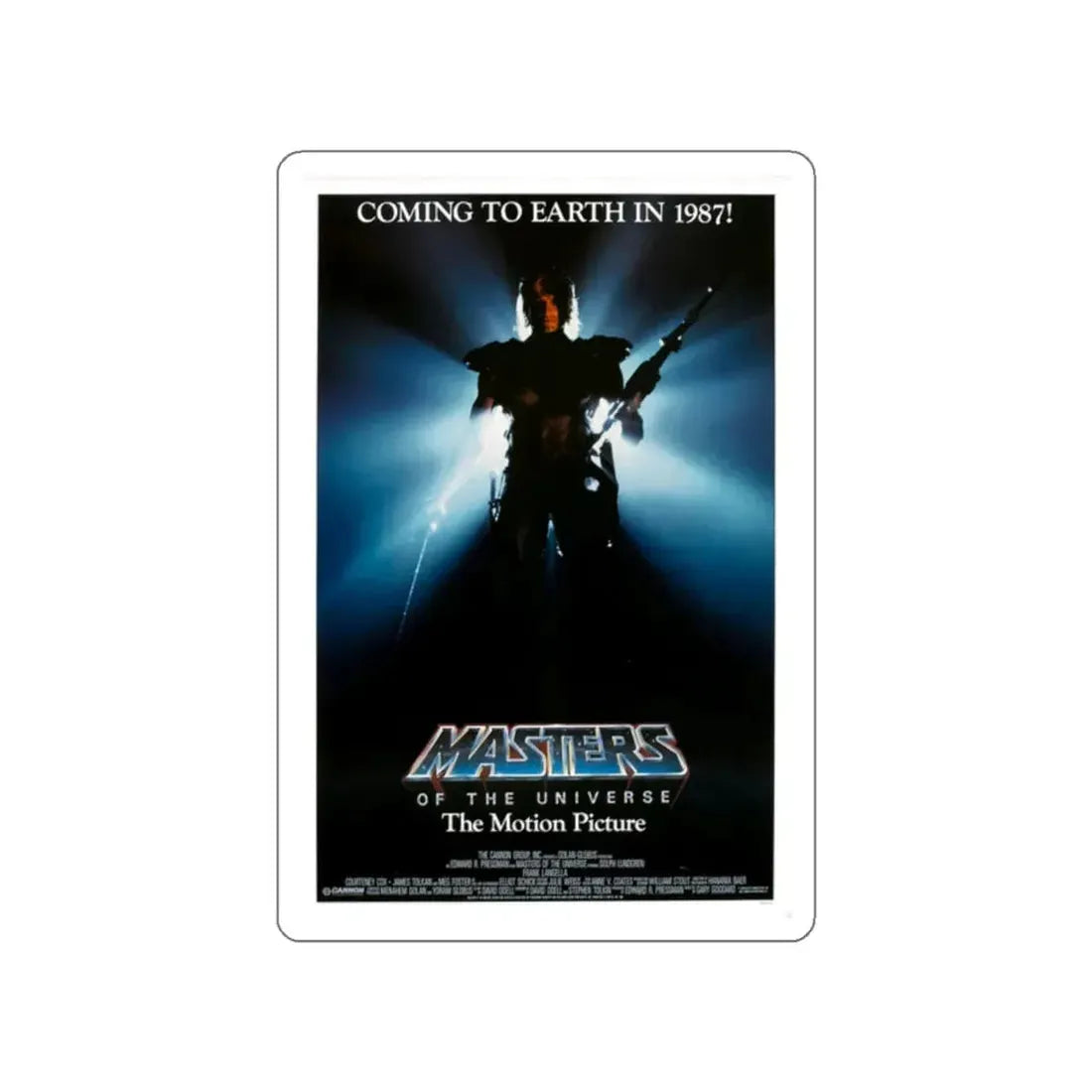 MASTERS OF THE UNIVERSE (TEASER) 1987 Movie Poster STICKER Vinyl Die-Cut Decal - The Sticker Space