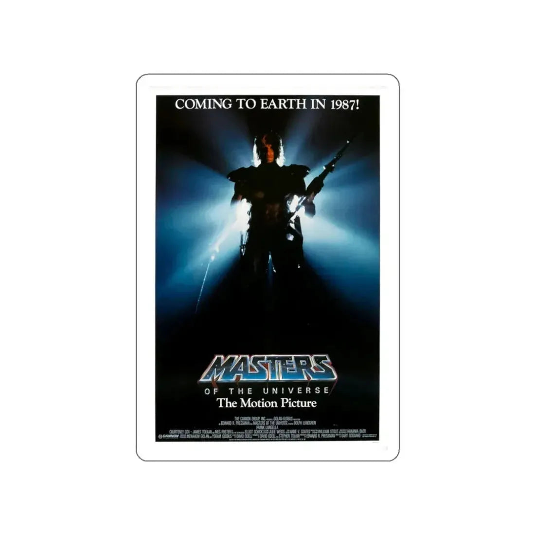 MASTERS OF THE UNIVERSE (TEASER) 1987 Movie Poster STICKER Vinyl Die-Cut Decal - The Sticker Space