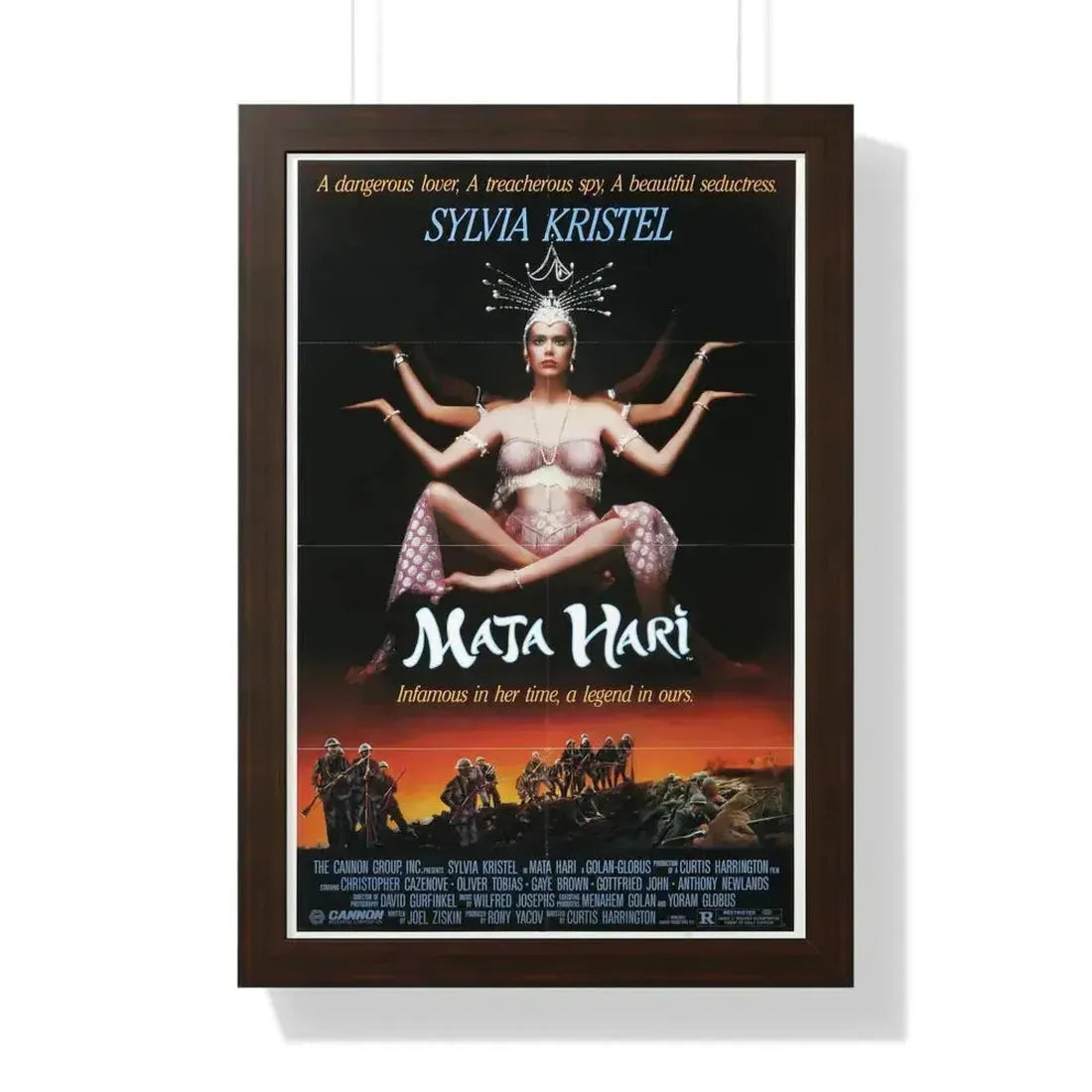 MATA HARI 1985 - Framed Movie Poster 16″ x 24″ Walnut - The Sticker Space