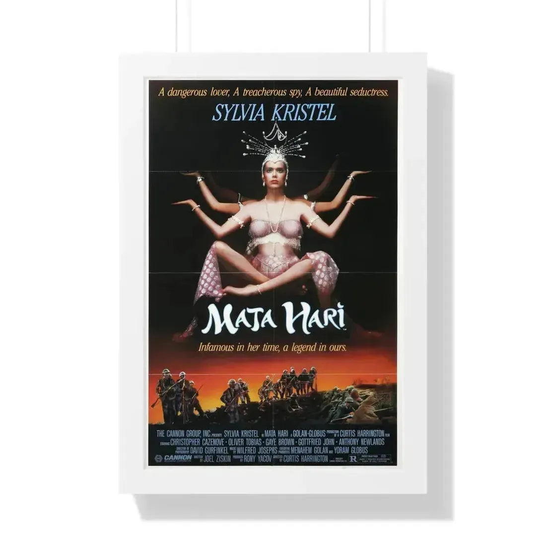 MATA HARI 1985 - Framed Movie Poster 16″ x 24″ White - The Sticker Space