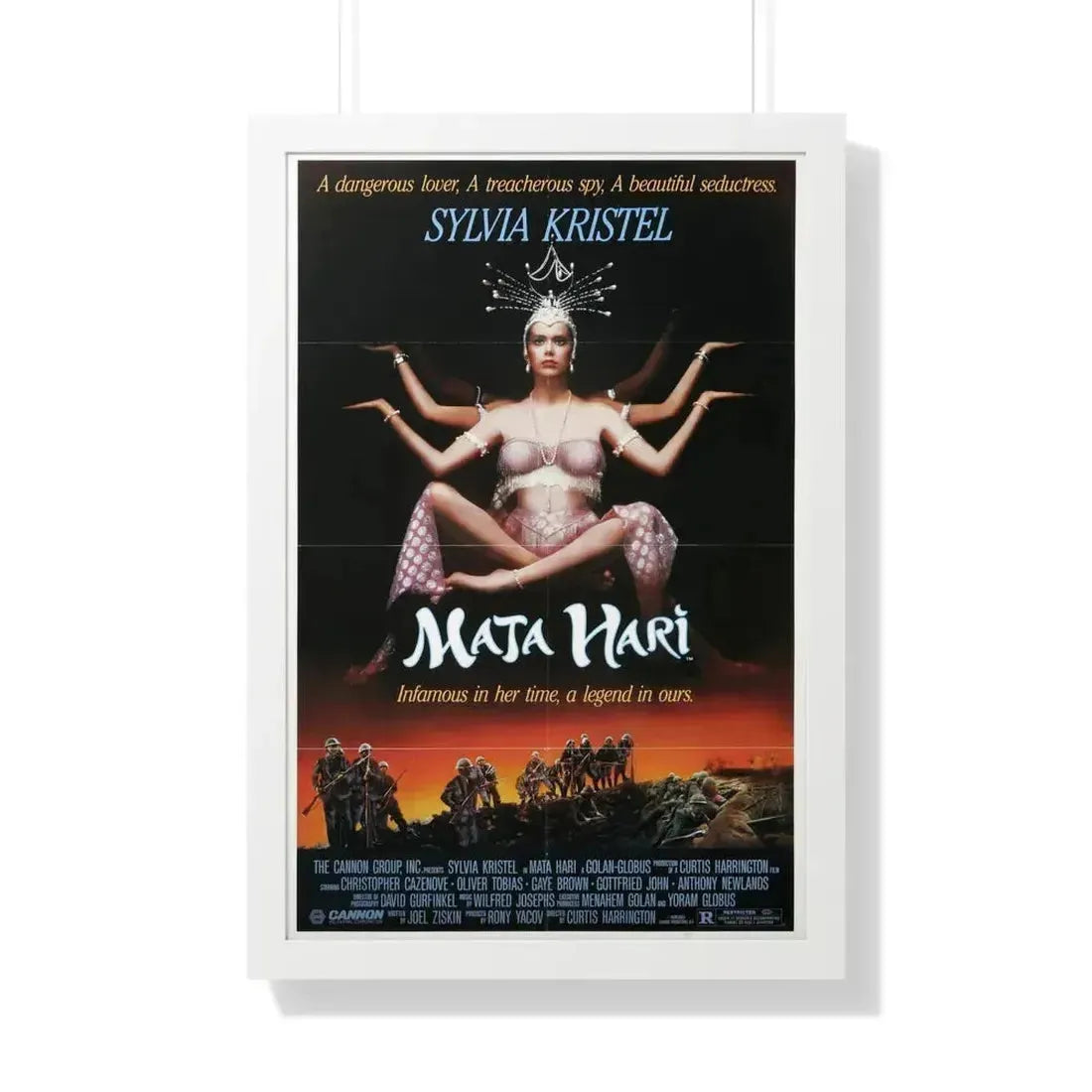 MATA HARI 1985 - Framed Movie Poster 20" x 30" White - The Sticker Space