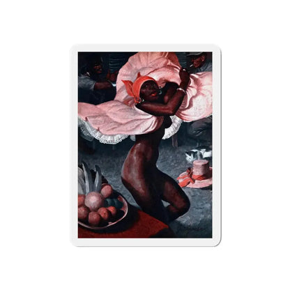 Mata Hari of the MarinesTelepathy vs Murder, Cavalier, January 1953 (Magazine Illustration) Refrigerator Magnet 6 Inch - The Sticker Space