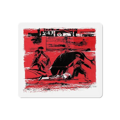 Matadors Die Rich, Bluebook Magazine, June 1953 (Magazine Illustration) Refrigerator Magnet 5 Inch - The Sticker Space