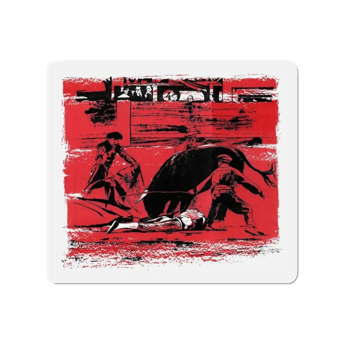 Matadors Die Rich, Bluebook Magazine, June 1953 (Magazine Illustration) Refrigerator Magnet - The Sticker Space
