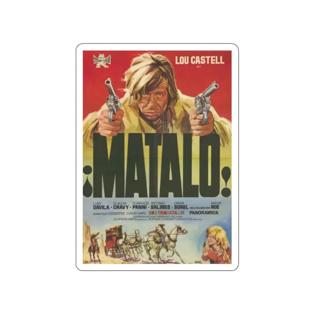 MATALO 1970 Movie Poster STICKER Vinyl Die-Cut Decal 2 Inch - The Sticker Space