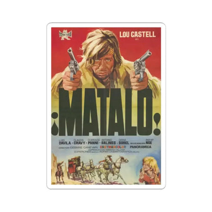 MATALO 1970 Movie Poster - STICKER Vinyl Kiss-Cut Decal 2 Inch White - The Sticker Space
