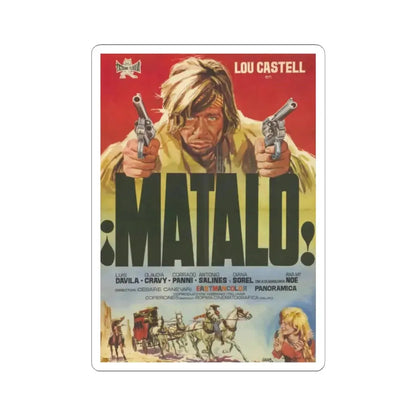 MATALO 1970 Movie Poster - STICKER Vinyl Kiss-Cut Decal 4 Inch White - The Sticker Space
