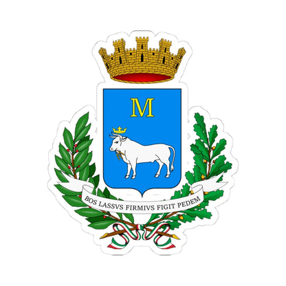Matera-Stemma (Italy) (Coat of Arms) STICKER Vinyl Kiss-Cut Decal 4 Inch White - The Sticker Space
