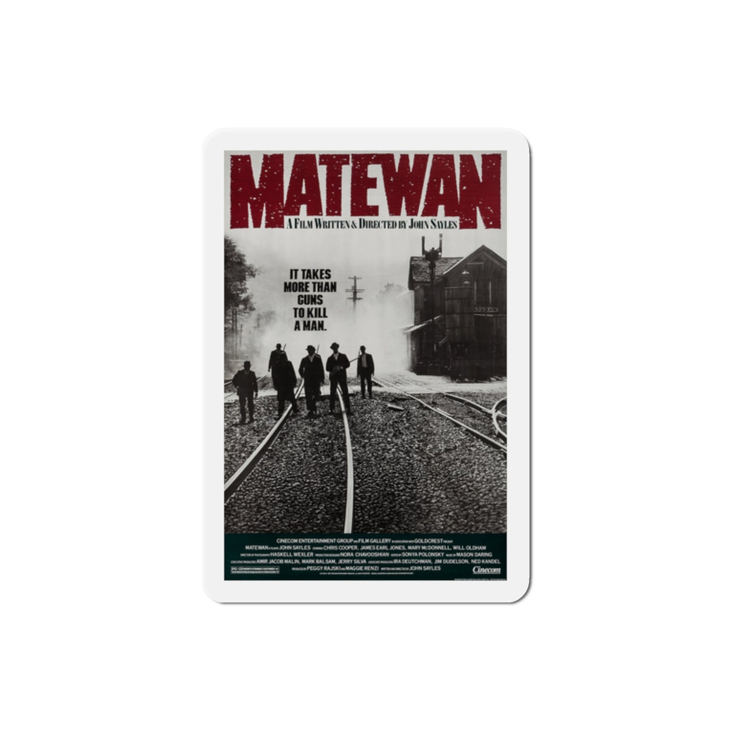 Matewan 1987 Movie Poster Die-Cut Magnet-2" x 2"-The Sticker Space