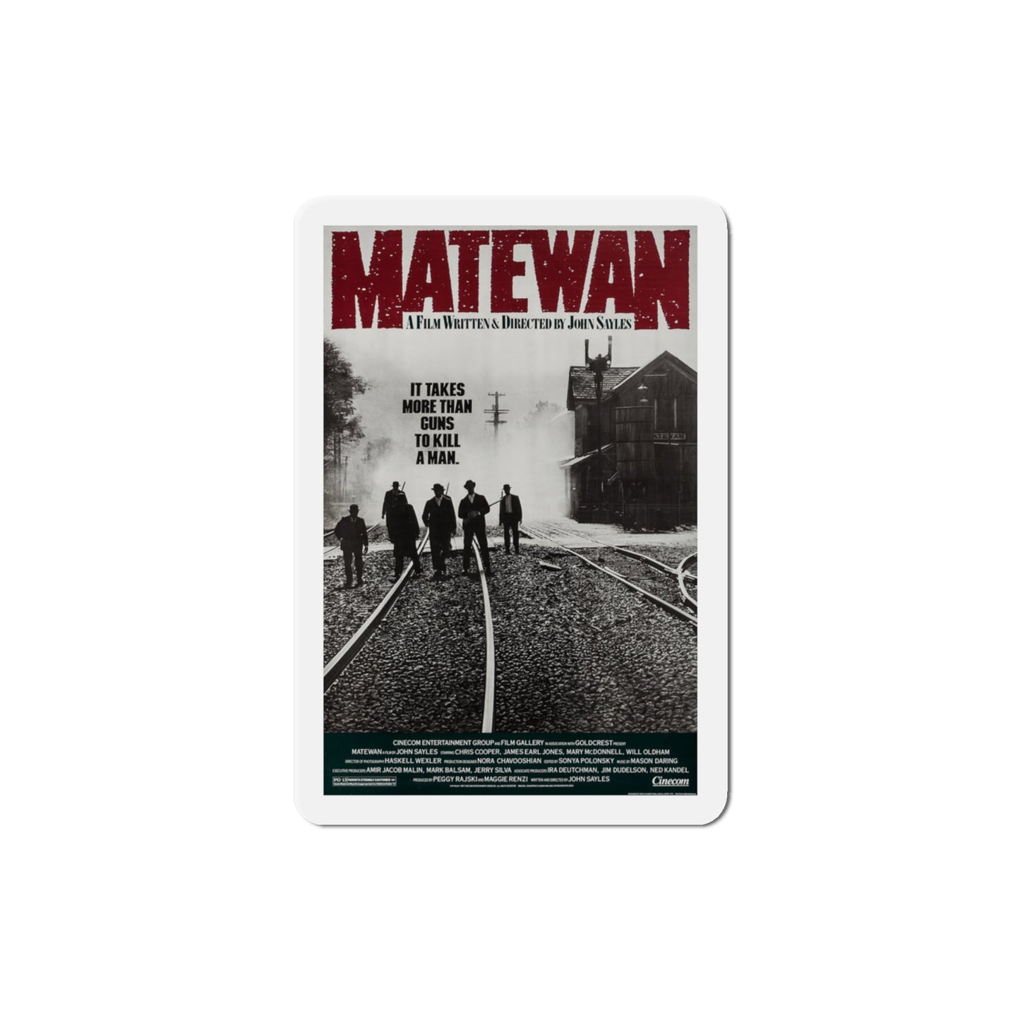 Matewan 1987 Movie Poster Die-Cut Magnet-3" x 3"-The Sticker Space