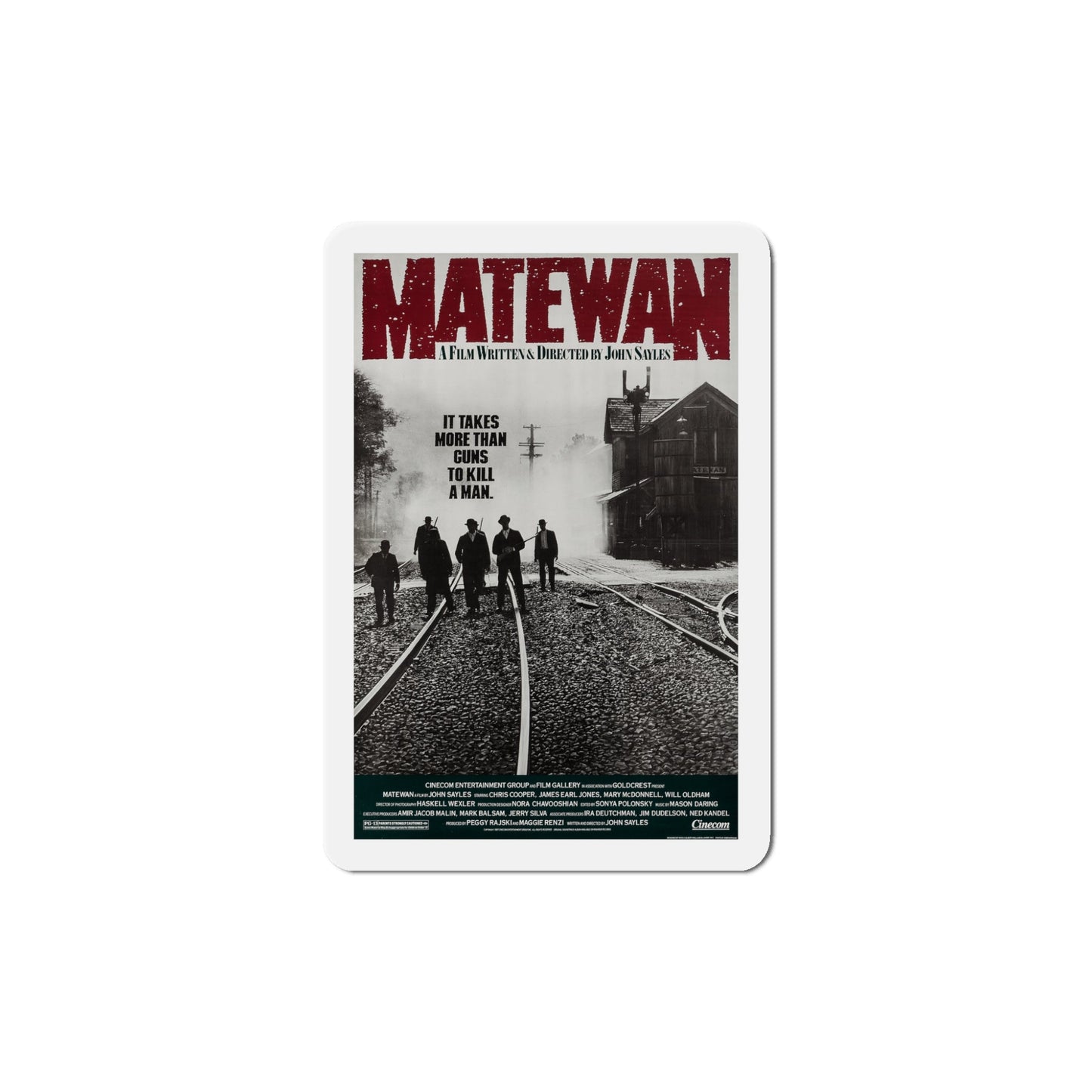 Matewan 1987 Movie Poster Die-Cut Magnet-5" x 5"-The Sticker Space