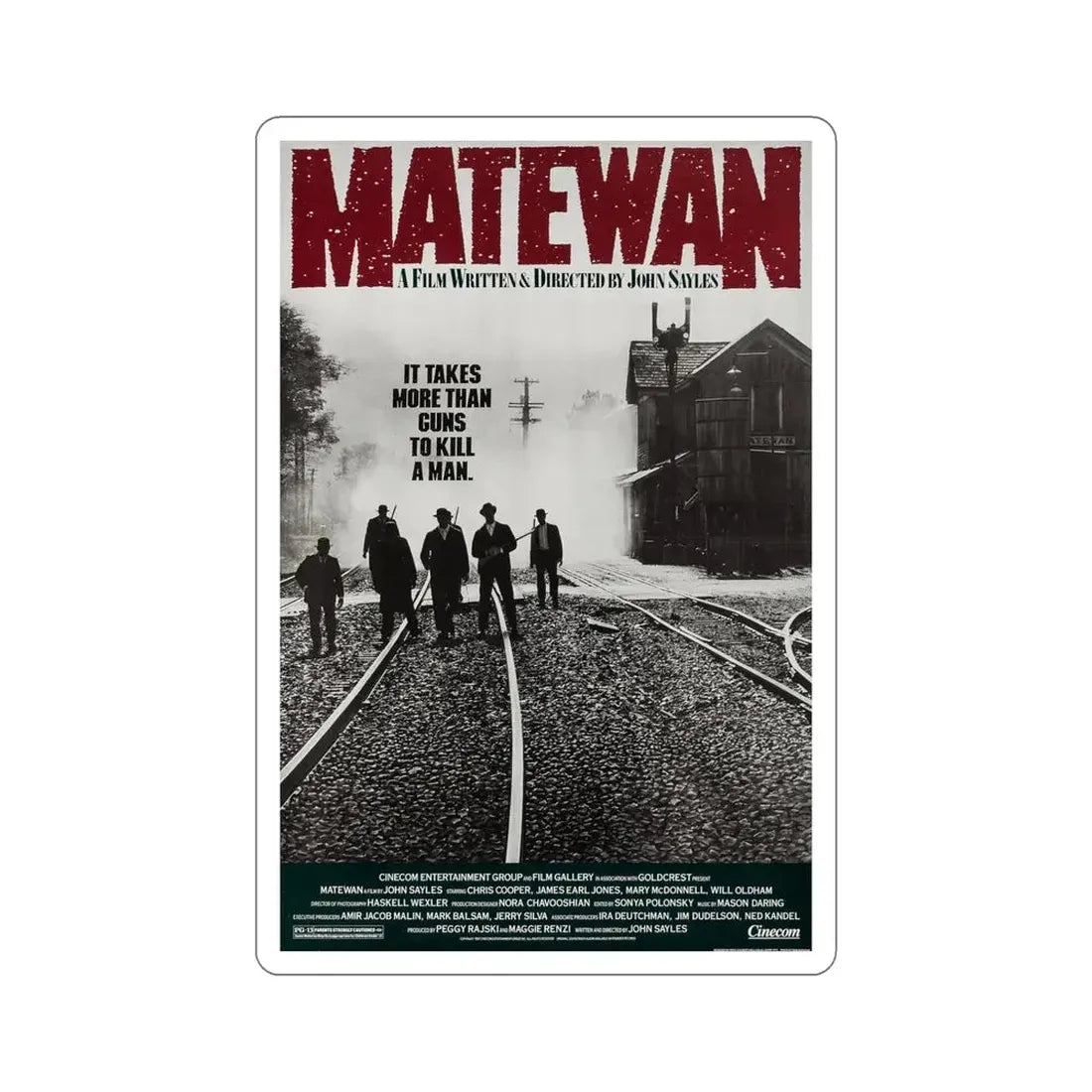 Matewan 1987 Movie Poster STICKER Vinyl Die-Cut Decal 5 Inch - The Sticker Space