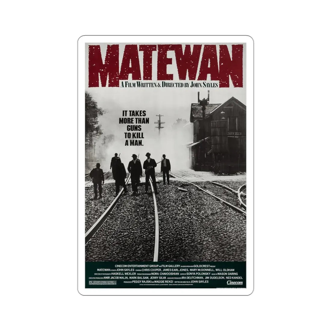 Matewan 1987 Movie Poster STICKER Vinyl Die-Cut Decal - The Sticker Space