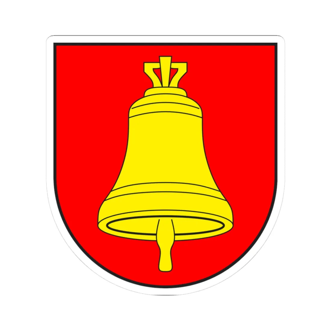 Mathon wappen (Switzerland) (Coat of Arms) STICKER Vinyl Kiss-Cut Decal 3 Inch White - The Sticker Space