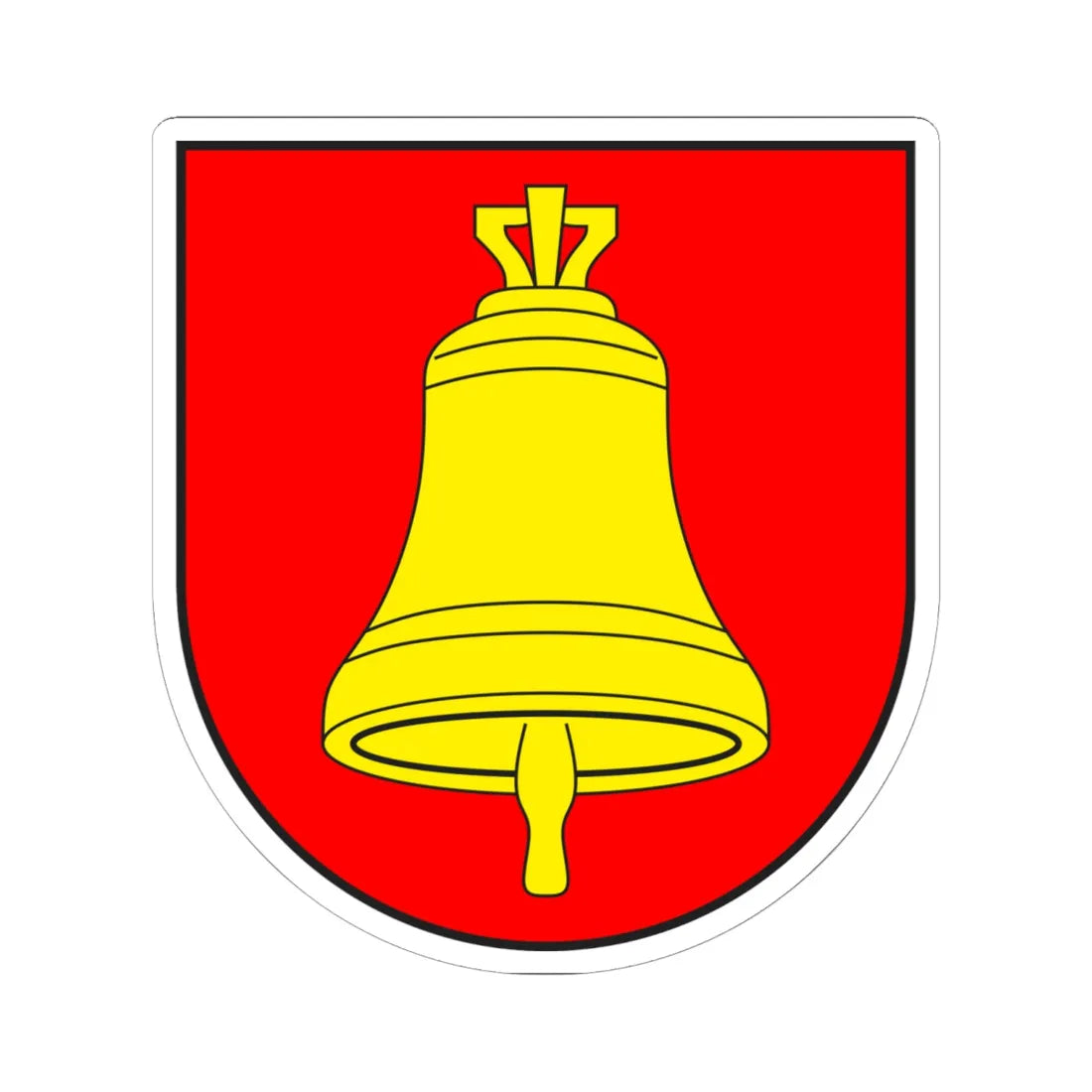 Mathon wappen (Switzerland) (Coat of Arms) STICKER Vinyl Kiss-Cut Decal 6 Inch White - The Sticker Space