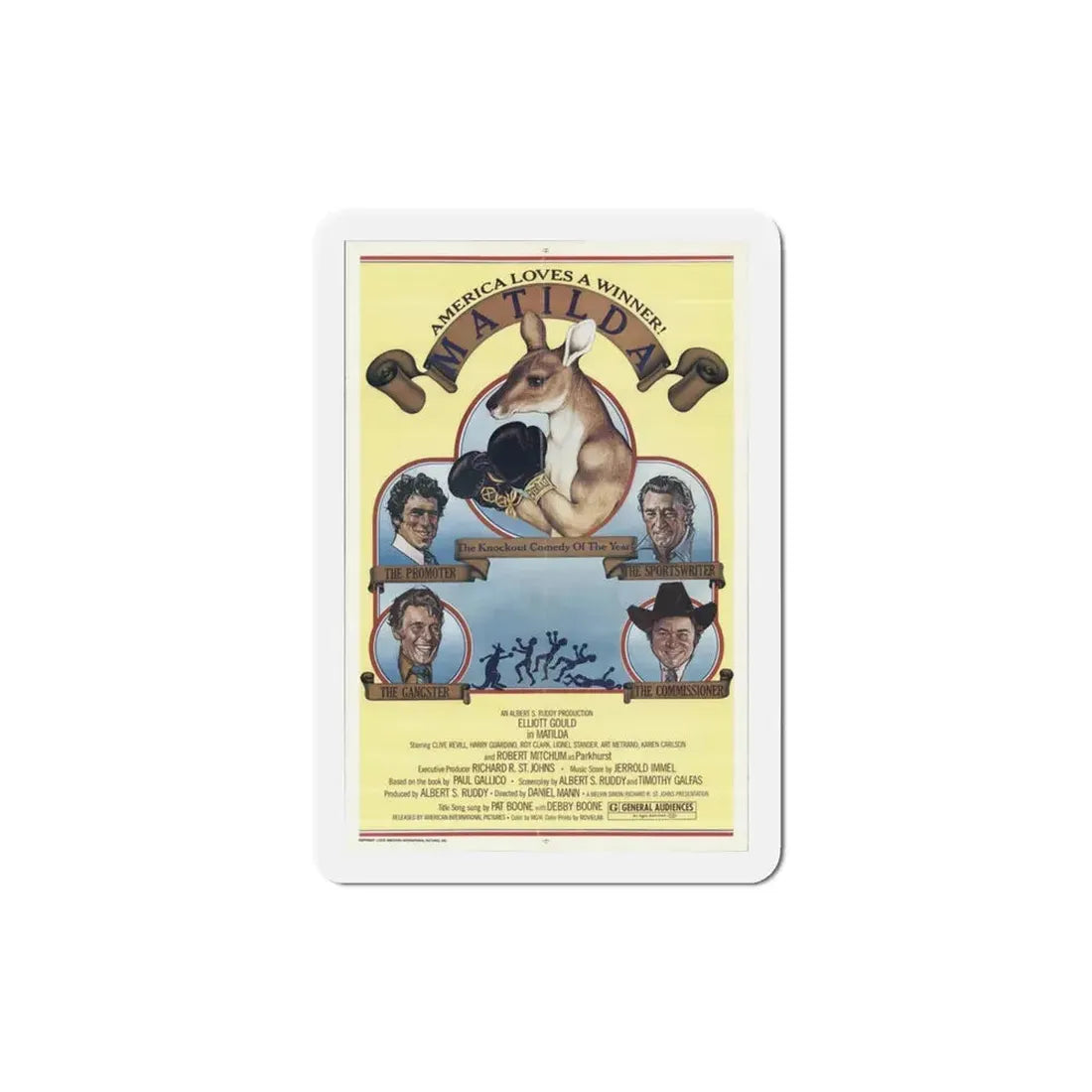 Matilda 1978 Movie Poster Refrigerator Magnet 3 Inch - The Sticker Space