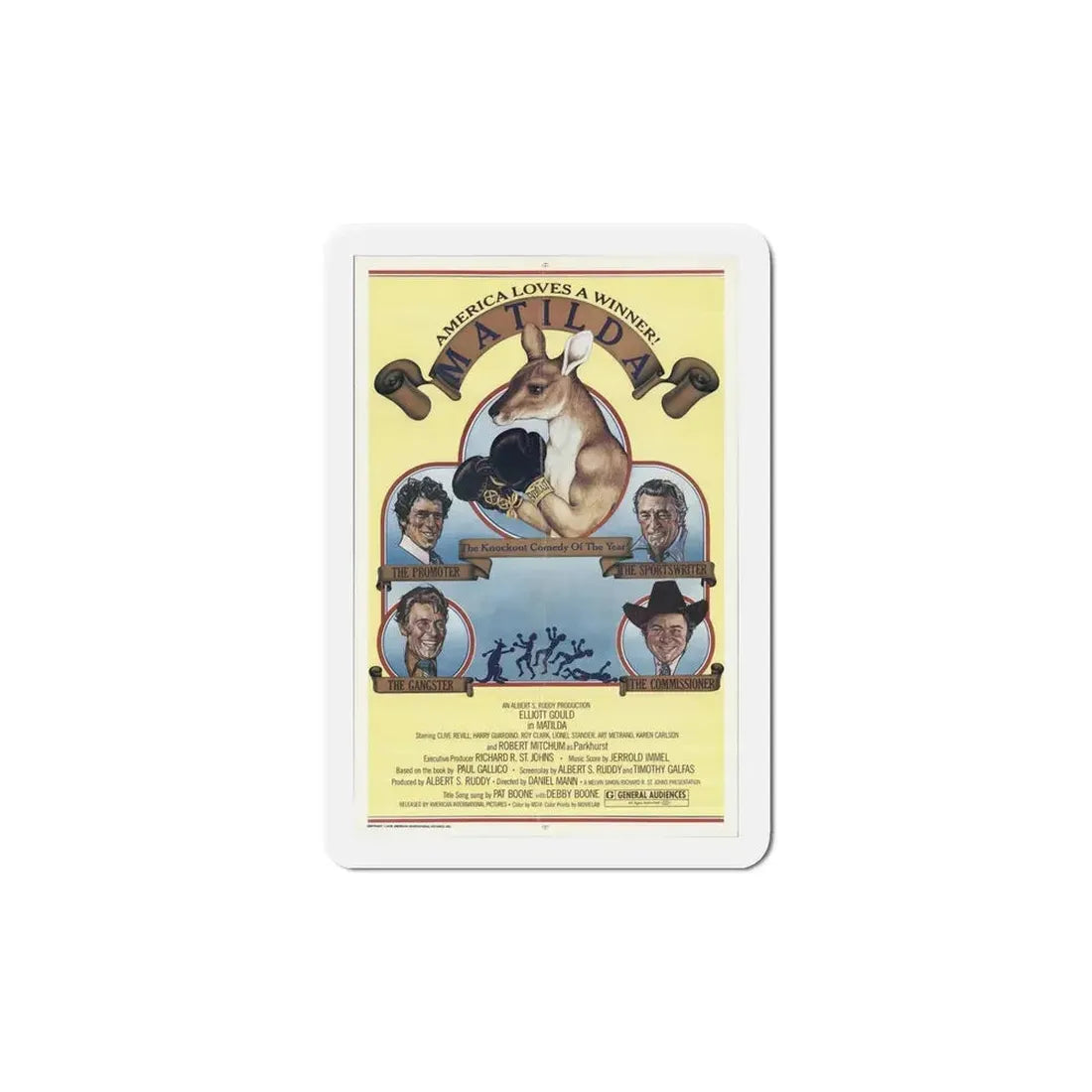 Matilda 1978 Movie Poster Refrigerator Magnet 6 Inch - The Sticker Space