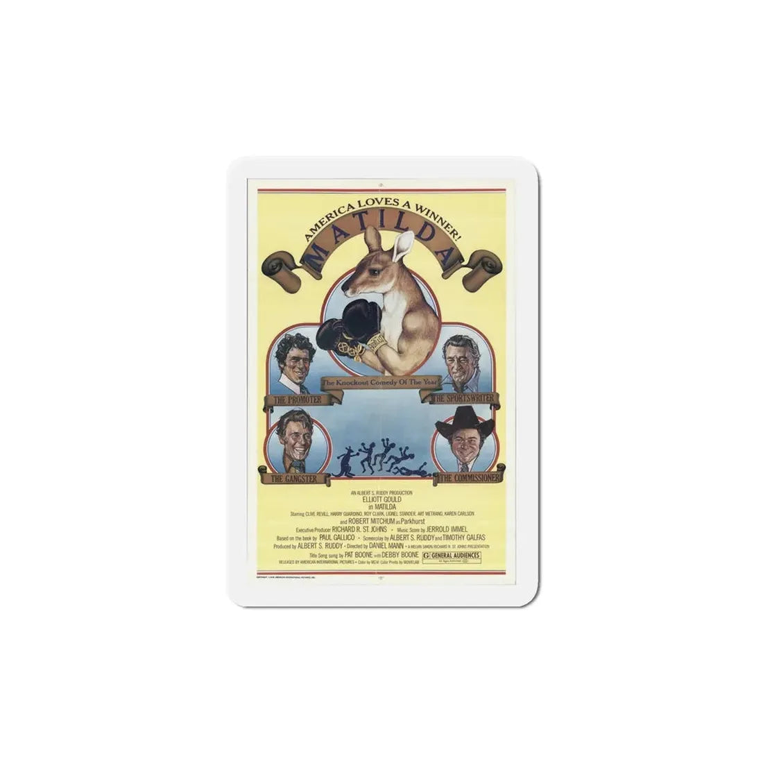 Matilda 1978 Movie Poster Refrigerator Magnet - The Sticker Space