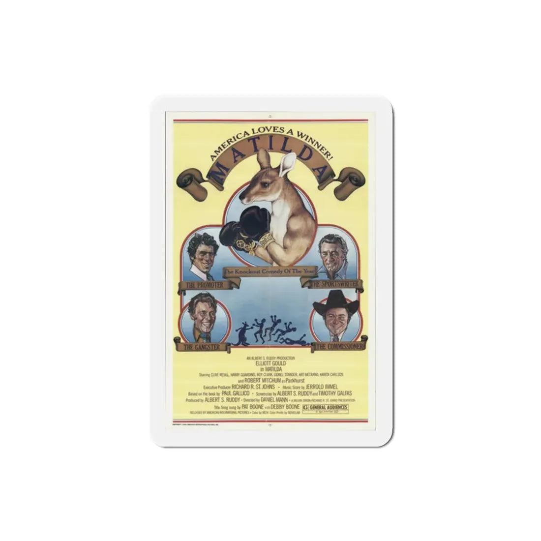 Matilda 1978 Movie Poster Refrigerator Magnet - The Sticker Space