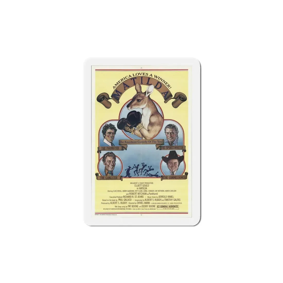 Matilda 1978 Movie Poster Refrigerator Magnet - The Sticker Space