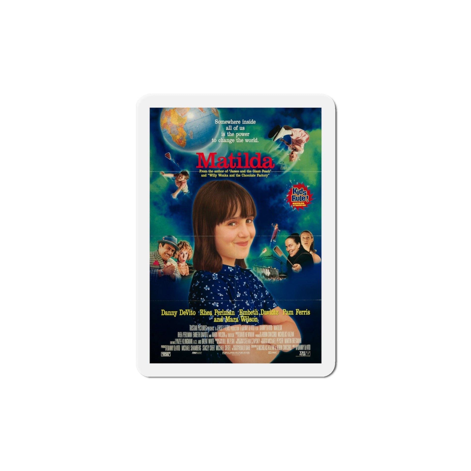 Matilda 1996 Movie Poster Die-Cut Magnet-6 Inch-The Sticker Space