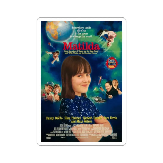 Matilda 1996 Movie Poster STICKER Vinyl Die-Cut Decal 2 Inch - The Sticker Space