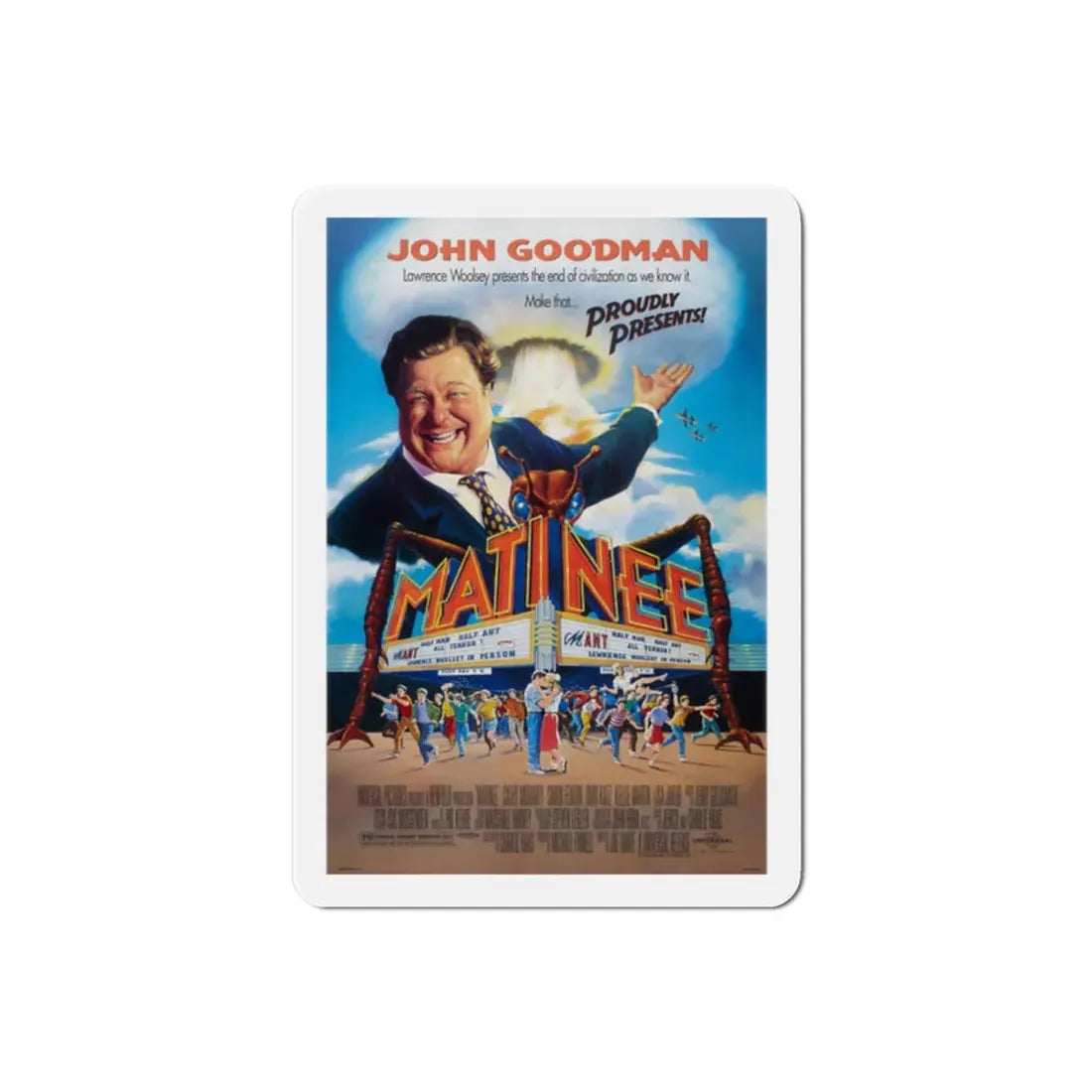 Matinee 1993 Movie Poster Refrigerator Magnet - The Sticker Space