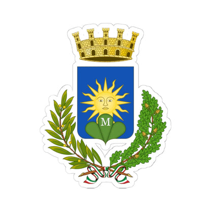 Matino-Stemma (Italy) (Coat of Arms) STICKER Vinyl Kiss-Cut Decal 6 Inch White - The Sticker Space