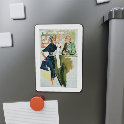 Matrimonial Bureau, Esquire Illustration, 1954 (Magazine Illustration) Refrigerator Magnet-The Sticker Space