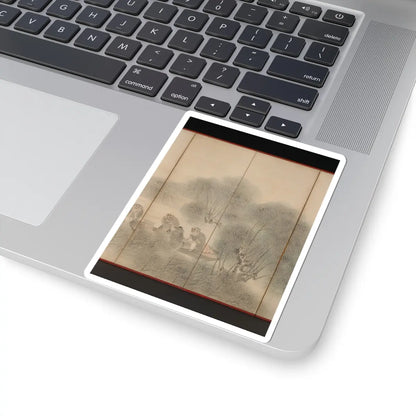 Matsumura Goshun - Woodcutters and Fishermen - ca. 1790–95 v7 - STICKER Vinyl Kiss-Cut Decal