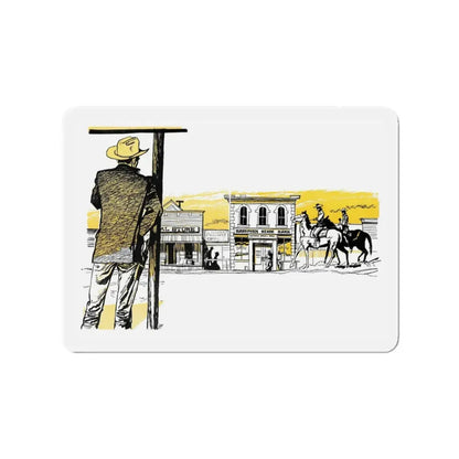 Matt Seery's Town, Bluebook, June 1953 (Magazine Illustration) Refrigerator Magnet - The Sticker Space