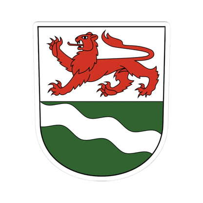 Mattenbach-blazon (Switzerland) (Coat of Arms) STICKER Vinyl Kiss-Cut Decal 3 Inch White - The Sticker Space