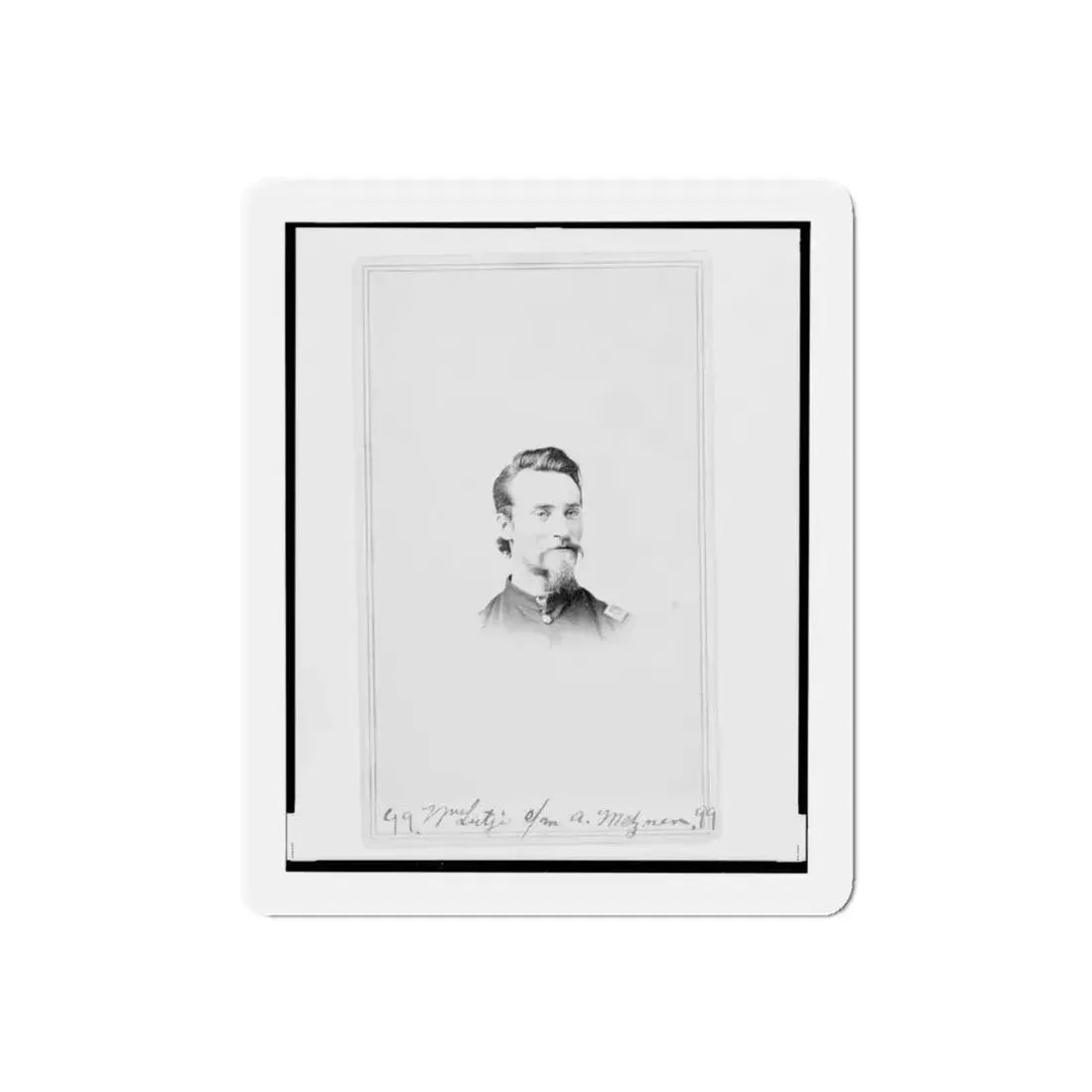 Matthew T. Lutz, Bust Portrait, Facing Front (U.S. Civil War) Refrigerator Magnet 5 Inch Die-Cut - The Sticker Space