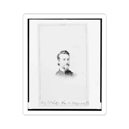 Matthew T. Lutz, Bust Portrait, Facing Front (U.S. Civil War) STICKER Vinyl Kiss-Cut Decal 3 Inch White - The Sticker Space