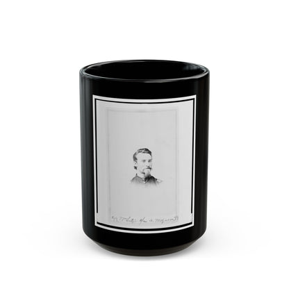 Matthew T. Lutz, Bust Portrait, Facing Front (U.S. Civil War) Black Coffee Mug-15oz-The Sticker Space