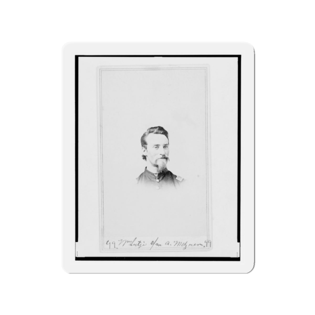 Matthew T. Lutz, Bust Portrait, Facing Front (U.S. Civil War) Refrigerator Magnet