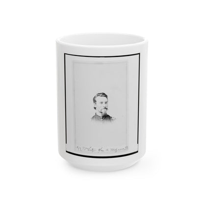 Matthew T. Lutz, Bust Portrait, Facing Front (U.S. Civil War) White Coffee Mug-15oz-The Sticker Space