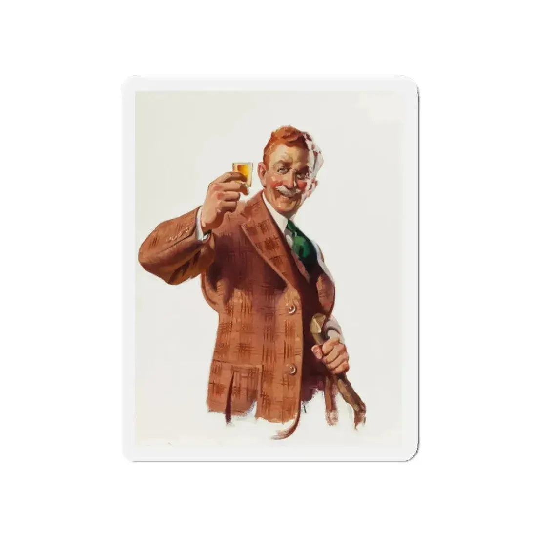 Mattingly & Moore whiskey advertisement (Magazine Illustration) Refrigerator Magnet 4 Inch - The Sticker Space