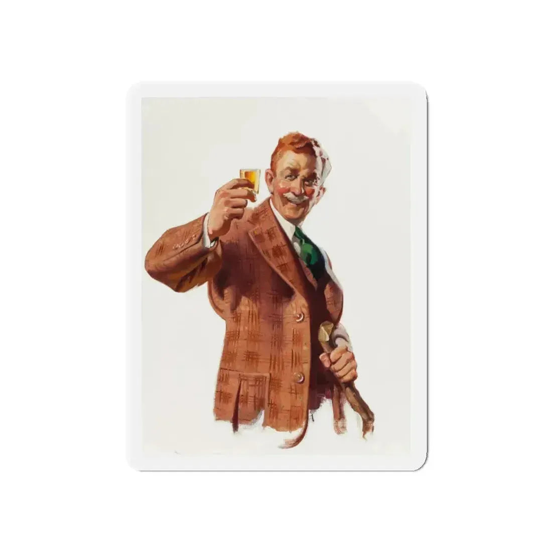 Mattingly & Moore whiskey advertisement (Magazine Illustration) Refrigerator Magnet 5 Inch - The Sticker Space