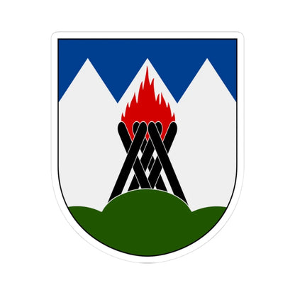 Mattmar vapen (Sweden) (Coat of Arms) STICKER Vinyl Kiss-Cut Decal 3 Inch White - The Sticker Space