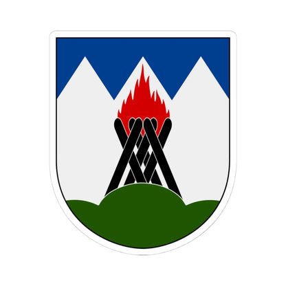 Mattmar vapen (Sweden) (Coat of Arms) STICKER Vinyl Kiss-Cut Decal 4 Inch White - The Sticker Space