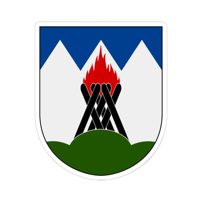 Mattmar vapen (Sweden) (Coat of Arms) STICKER Vinyl Kiss-Cut Decal 6 Inch White - The Sticker Space