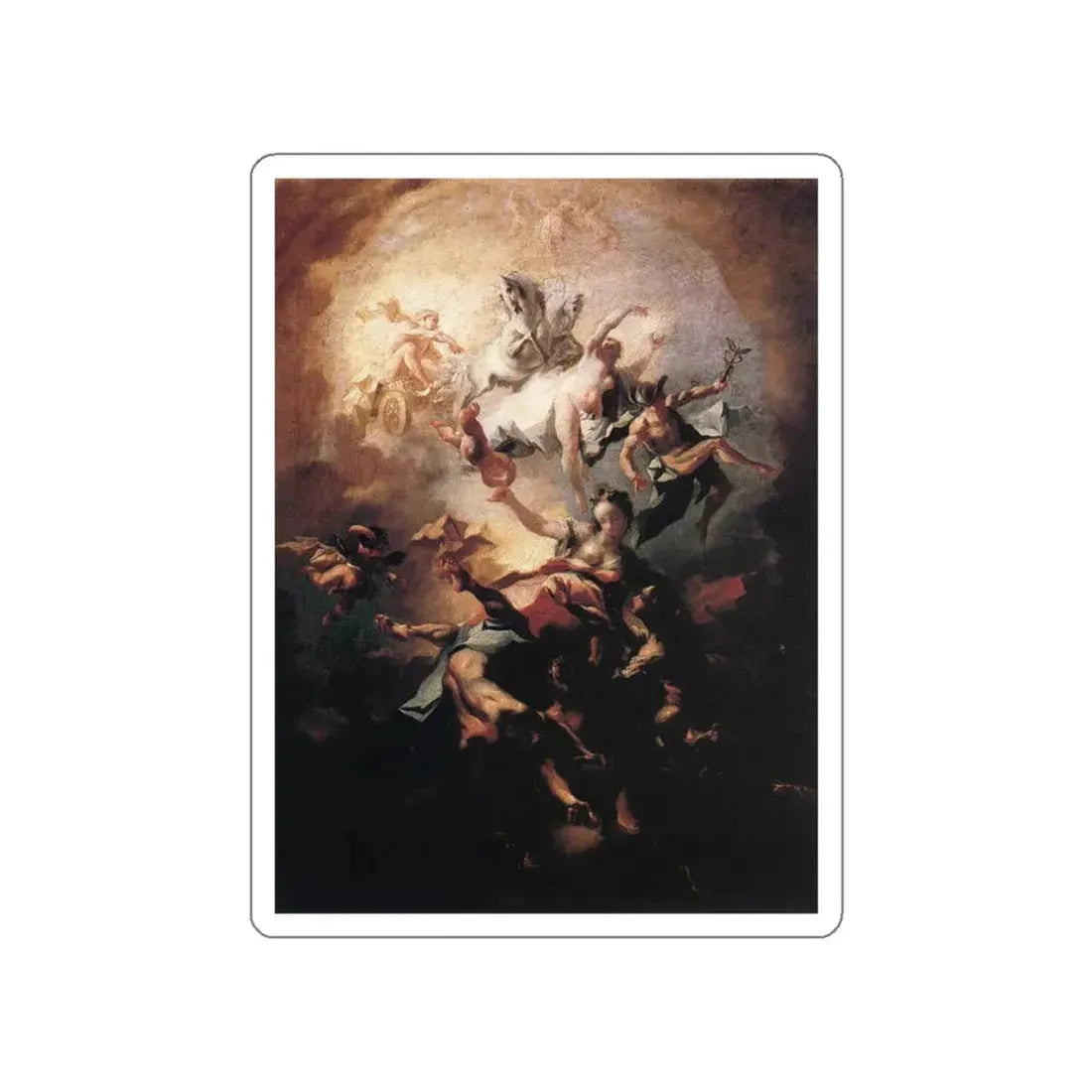 MAULBERTSCH, Franz Anton - Allegory of the Alba (Artwork) STICKER Vinyl Die-Cut Decal - The Sticker Space