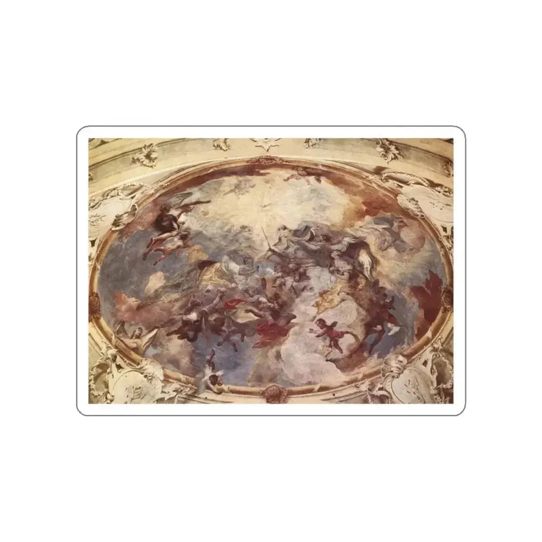 MAULBERTSCH, Franz Anton - Christ and Godfather (Artwork) STICKER Vinyl Die-Cut Decal White Die-Cut 2 Inch - The Sticker Space