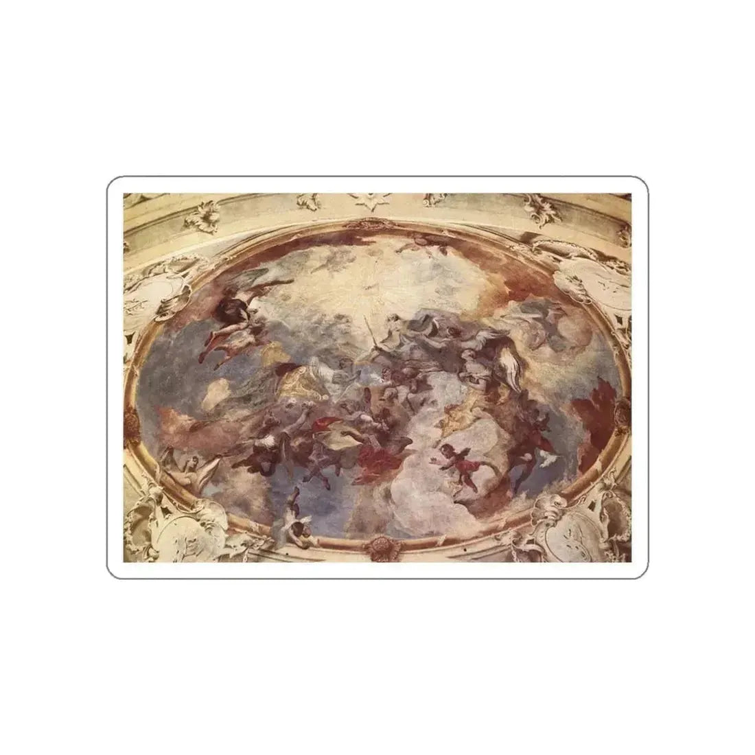 MAULBERTSCH, Franz Anton - Christ and Godfather (Artwork) STICKER Vinyl Die-Cut Decal White Die-Cut 3 Inch - The Sticker Space