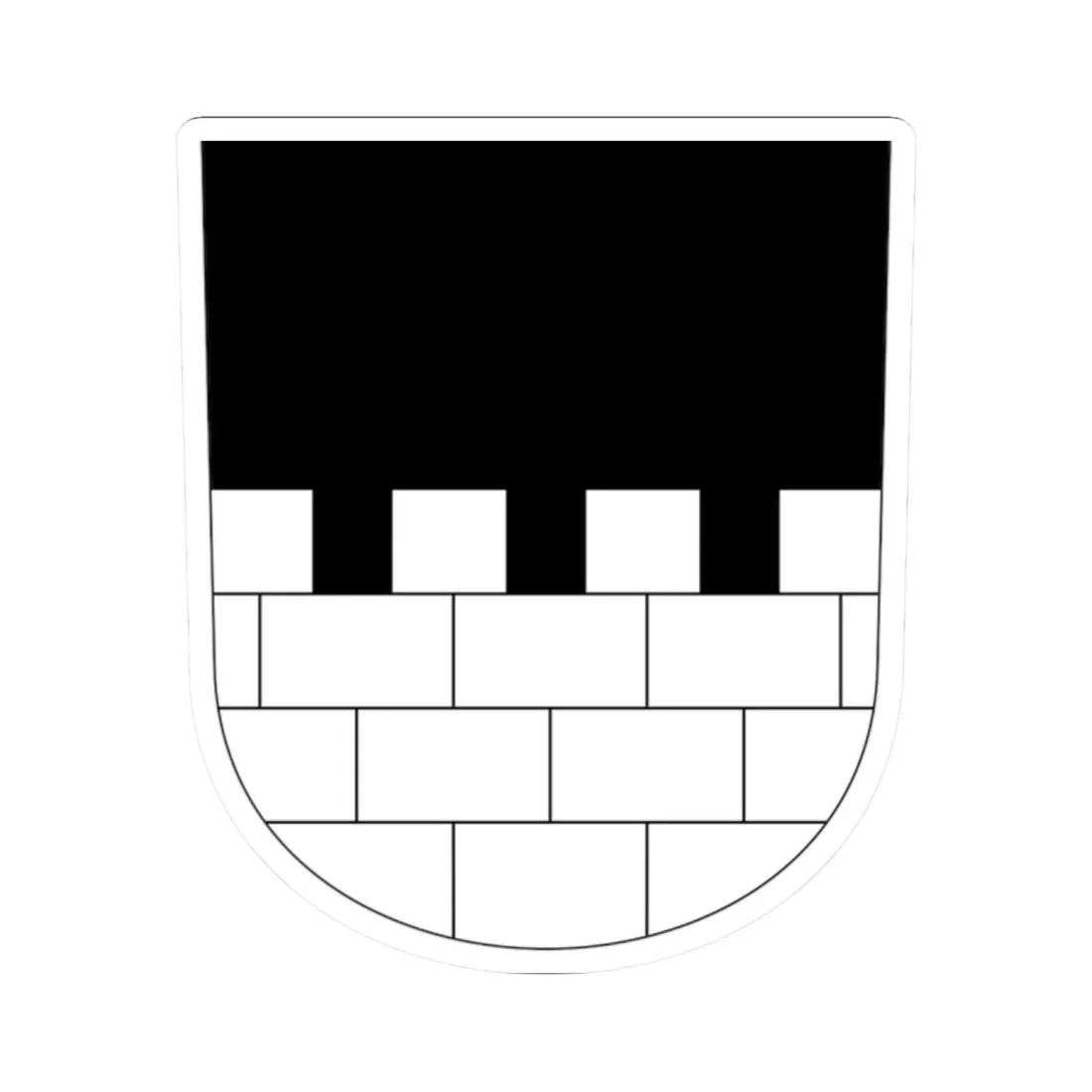 Maur-blazon (Switzerland) (Coat of Arms) STICKER Vinyl Kiss-Cut Decal 2 Inch White - The Sticker Space